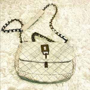 Steve Madden White Snake skin Bag